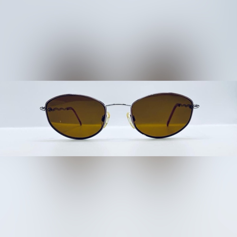 Sophia Loren 073 Pink Silver Oval Sunglasses Frames Only - Picture 3 of 8